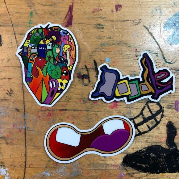3 Pack of Doodle Stickers - Picture 2 of 4